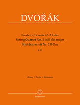String Quartet #2 in B flat Major Set of parts cover